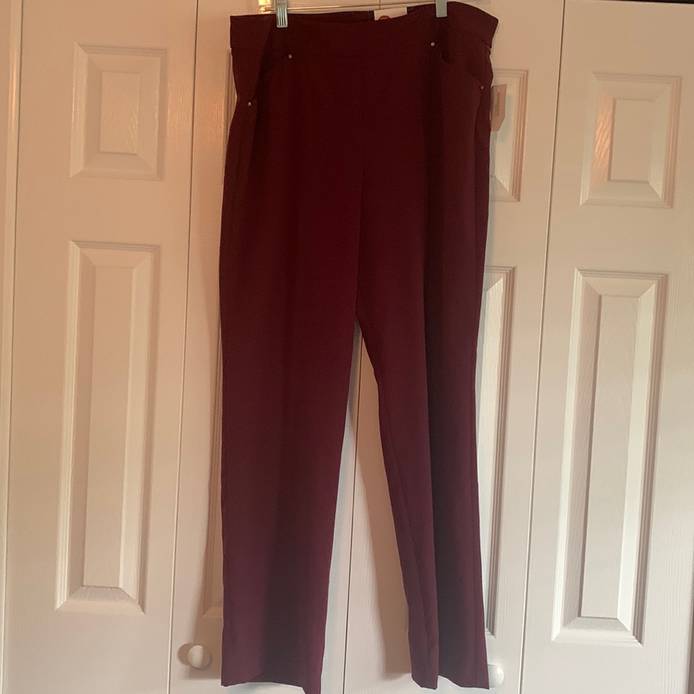 Never worn maroon dress pants Straight leg